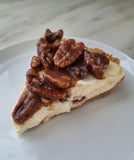 Salted Caramel Pecan Cheesecake Pie